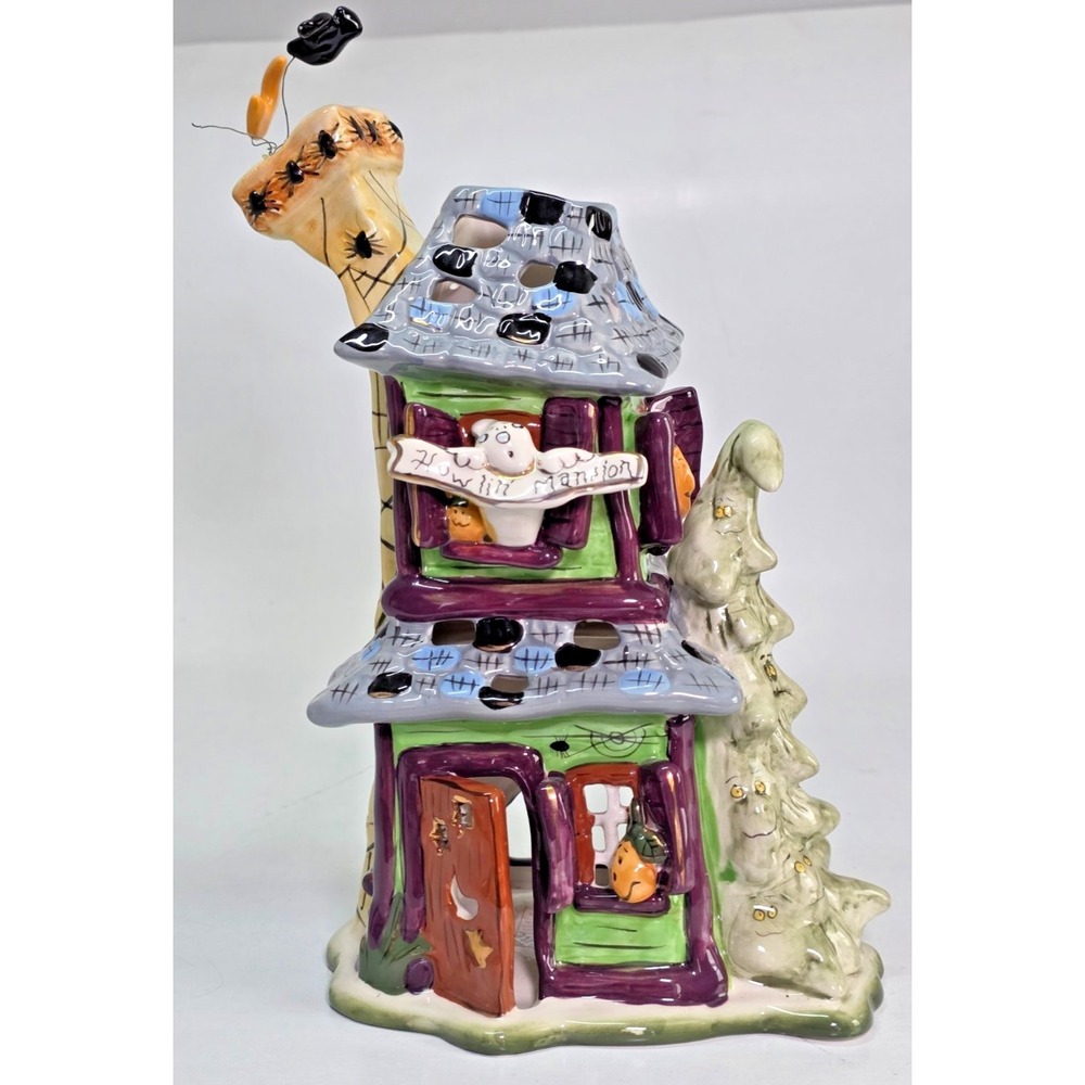 Blue‎ Sky Clayworks HOWLIN MANSION HALLOWEEN T Lite Candle House